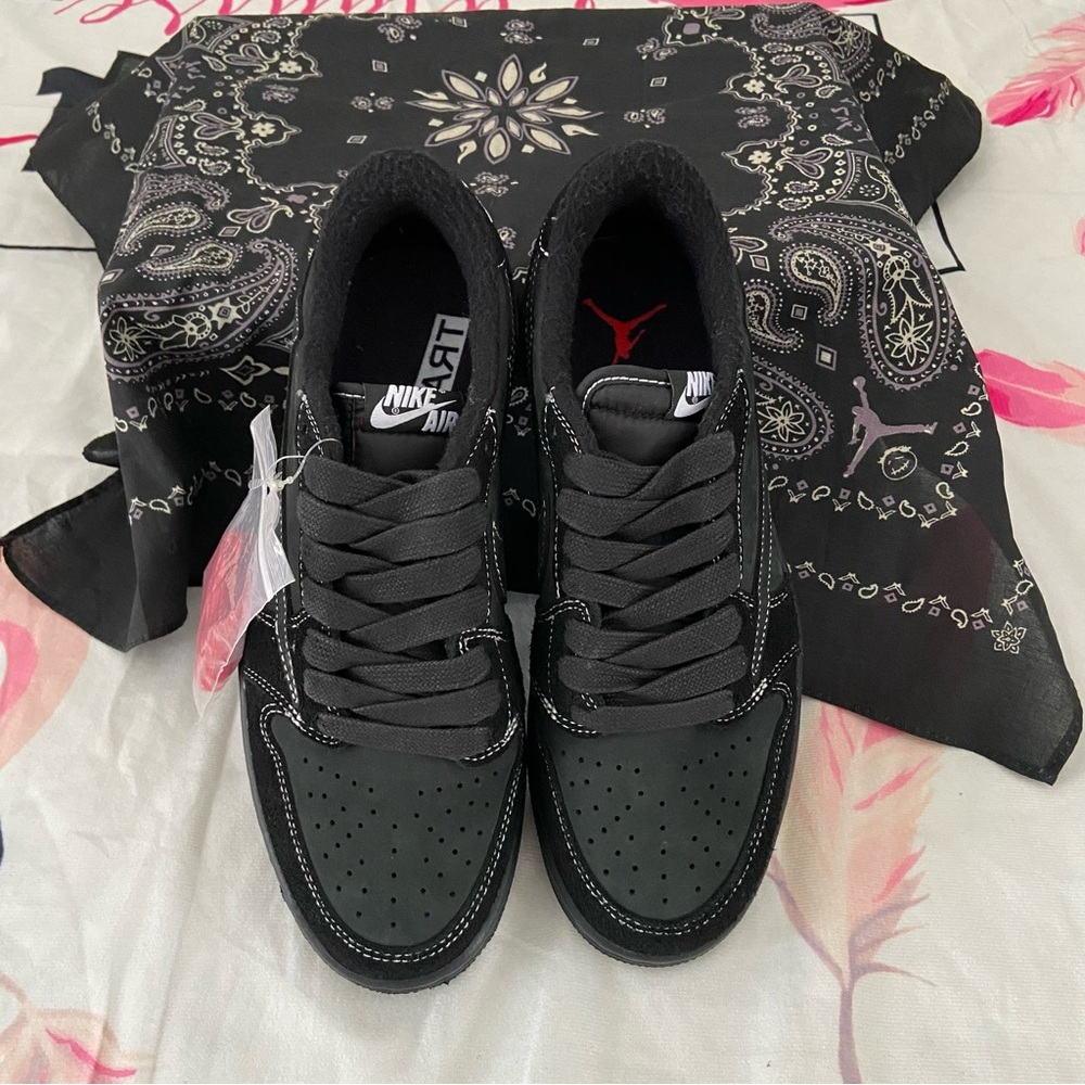 Travis Scott x Air Jordan 1 Low Black Phantom Sneakers